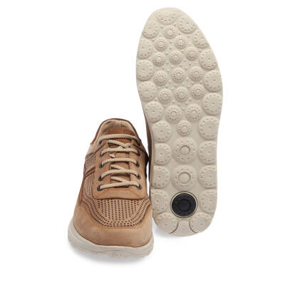 Vizon Nubuk Deri Erkek Sneaker - E24I1AY56740-B21 - 4