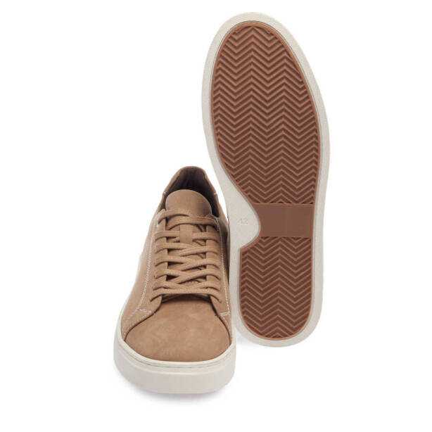 Vizon Nubuk Deri Erkek Sneaker - E24I1AY56745-B21 - 4