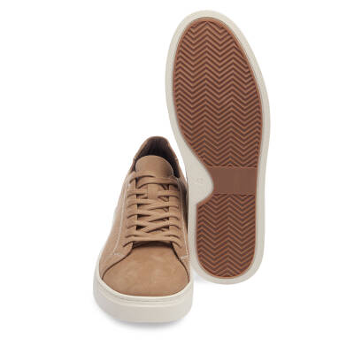 Vizon Nubuk Deri Erkek Sneaker - E24I1AY56745-B21 - 4