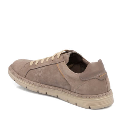 Vizon Nubuk Deri Erkek Sneaker - E24I1AY56777-A65 - 2