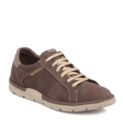 Vizon Nubuk Deri Erkek Sneaker - E24I1AY56777-F95 