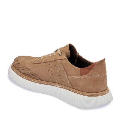 Vizon Nubuk Deri Erkek Sneaker - E24I1AY56821-B21 - 2