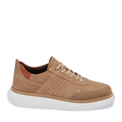 Vizon Nubuk Deri Erkek Sneaker - E24I1AY56821-B21 - 3