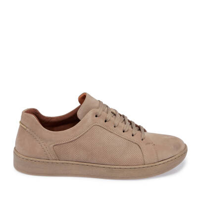 Vizon Nubuk Deri Erkek Sneaker - E24I1AY56825-A65 - 3