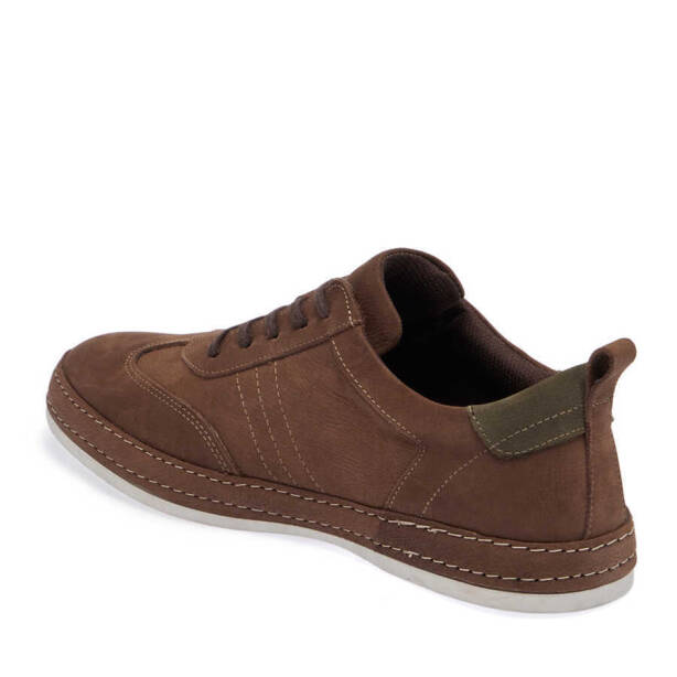 Vizon Nubuk Deri Erkek Sneaker - E24I1AY56829-A65 - 2