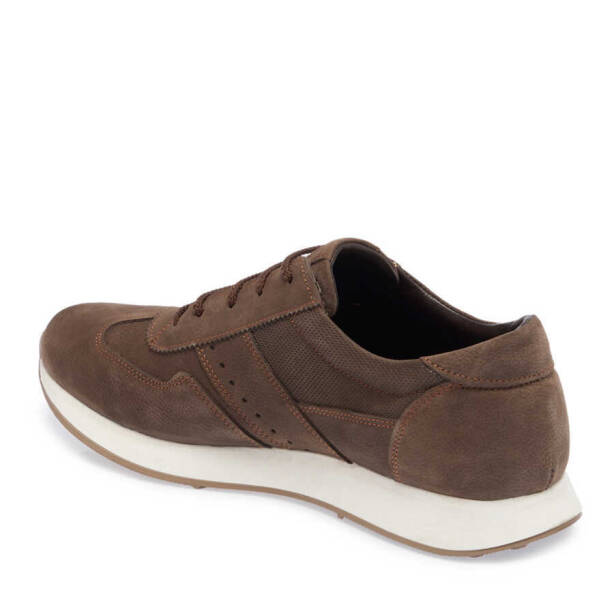 Vizon Hakiki Nubuk Deri Erkek Sneaker - E24I1AY56851-A65 - 3