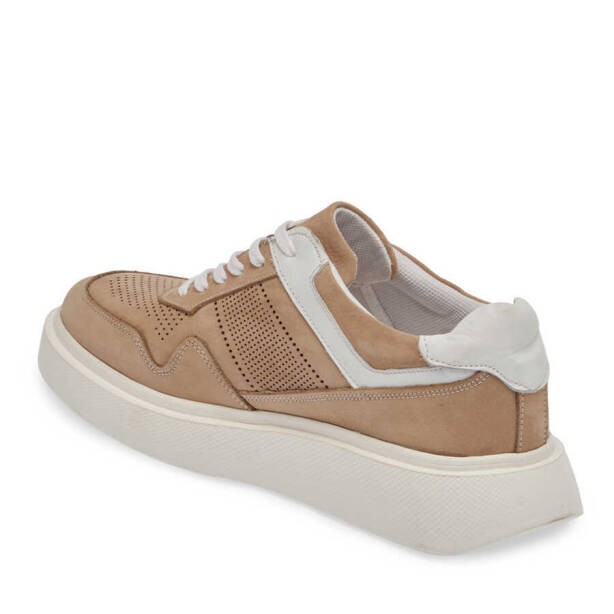 Vizon Hakiki Nubuk Deri Erkek Sneaker - E24I1AY56854-B21 - 3