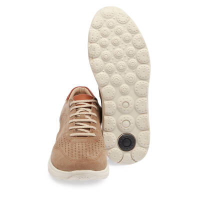 Vizon Nubuk Deri Erkek Sneaker - E24I1AY56858-A84 - 4