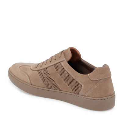 Vizon Nubuk Deri Erkek Sneaker - E24I1AY56862-A65 - 2