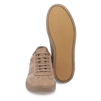 Vizon Nubuk Deri Erkek Sneaker - E24I1AY56862-A65 - 4