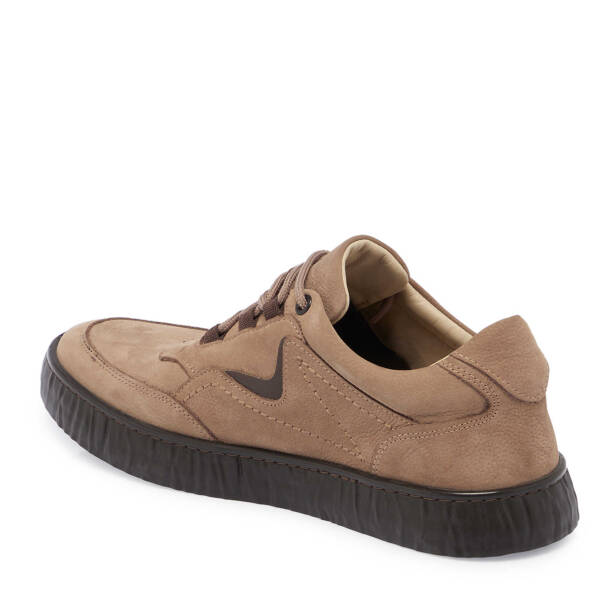 Vizon Hakiki Nubuk Deri Erkek Sneaker - E24I1AY56900-B21 - Tergan