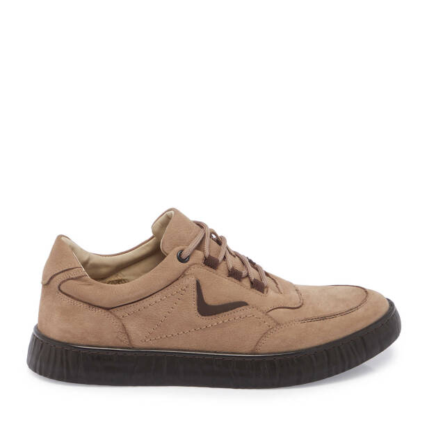 Vizon Hakiki Nubuk Deri Erkek Sneaker - E24I1AY56900-B21 - Tergan