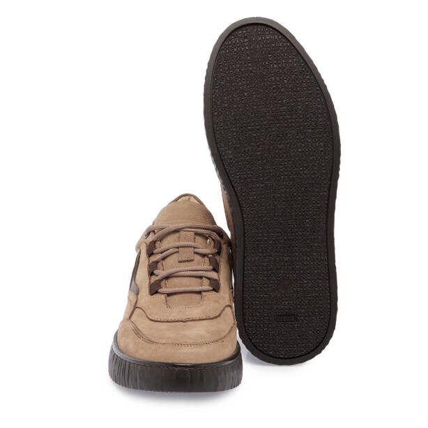 Vizon Hakiki Nubuk Deri Erkek Sneaker - E24I1AY56900-B21 - Tergan