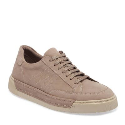  Vizon Nubuk Deri Erkek Sneaker - E24I1AY56905-A65 