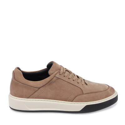 Vizon Nubuk Deri Erkek Sneaker - E24S1AY57046-A65 - 3