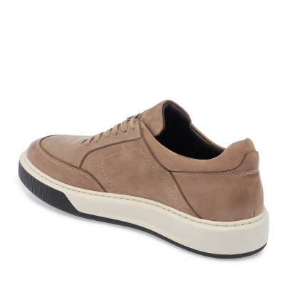  Vizon Nubuk Deri Erkek Sneaker - E24S1AY57046-A65 - 2