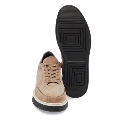  Vizon Nubuk Deri Erkek Sneaker - E24S1AY57046-A65 - 4