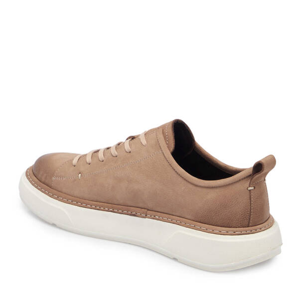 Vizon Hakiki Nubuk Deri Erkek Sneaker - E25I1AY57165-B21 - 3