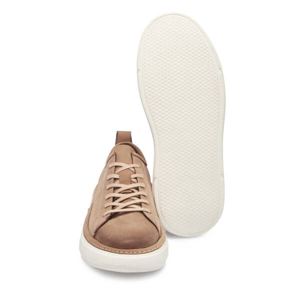 Vizon Hakiki Nubuk Deri Erkek Sneaker - E25I1AY57165-B21 - 4