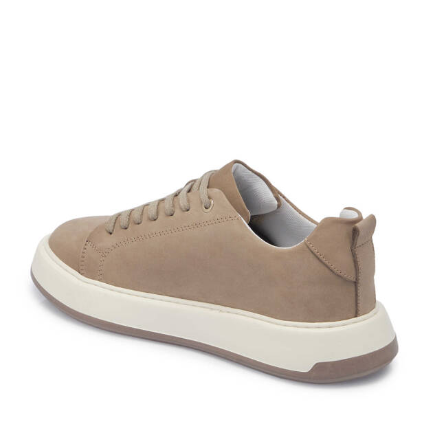 Vizon Hakiki Nubuk Deri Erkek Sneaker - E25I1AY57220-A65 - 3