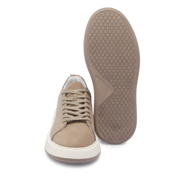 Vizon Hakiki Nubuk Deri Erkek Sneaker - E25I1AY57220-A65 - 4
