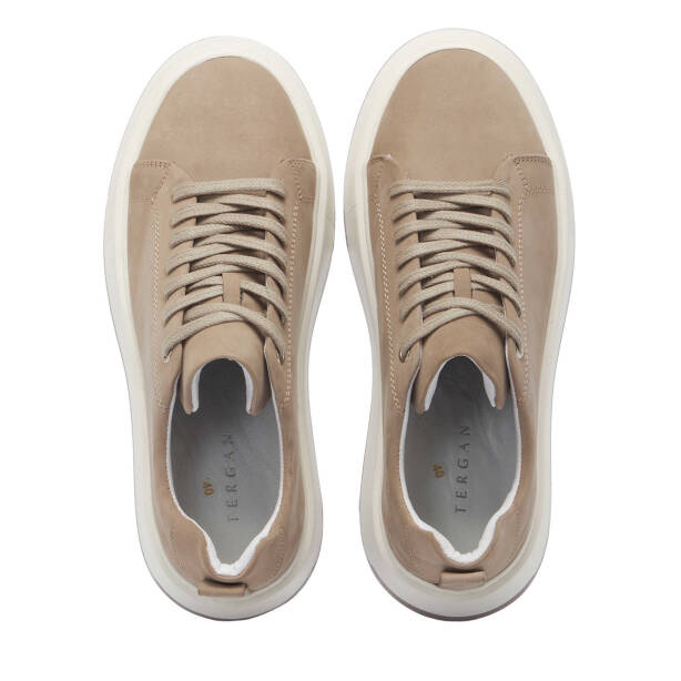 Vizon Hakiki Nubuk Deri Erkek Sneaker - E25I1AY57220-A65 - 5