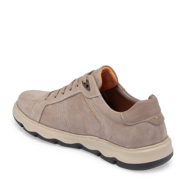 Vizon Hakiki Nubuk Deri Erkek Sneaker - E25S1AY57428-A65 - 3