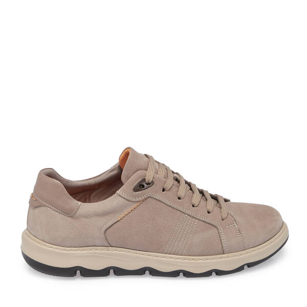 Vizon Hakiki Nubuk Deri Erkek Sneaker - E25S1AY57428-A65 - 1