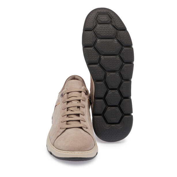 Vizon Hakiki Nubuk Deri Erkek Sneaker - E25S1AY57428-A65 - 4