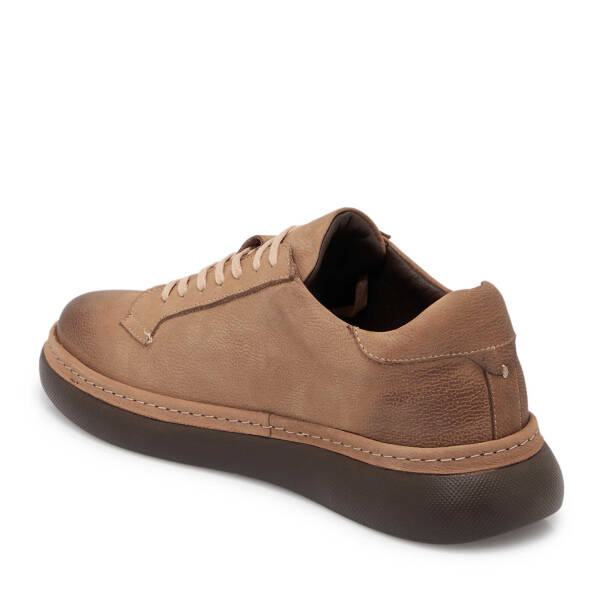 Vizon Nubuk Deri Erkek Sneaker - E25S1AY57471-B21 - 2