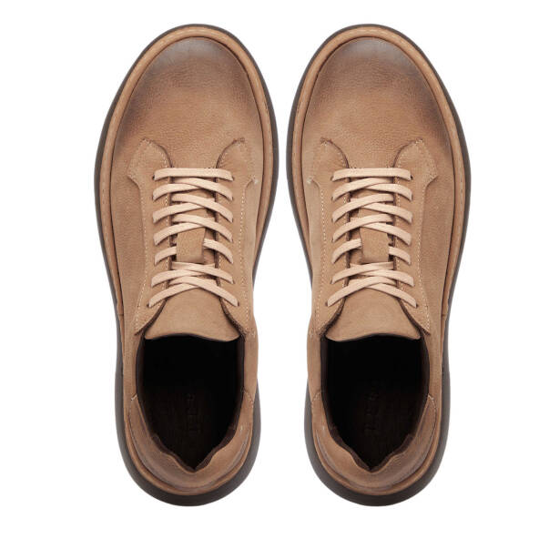 Vizon Nubuk Deri Erkek Sneaker - E25S1AY57471-B21 - 5