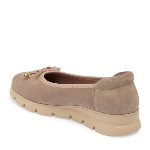 Vizon Nubuk Deri Kadın Babet - K25S1AY68244-A65 - 2