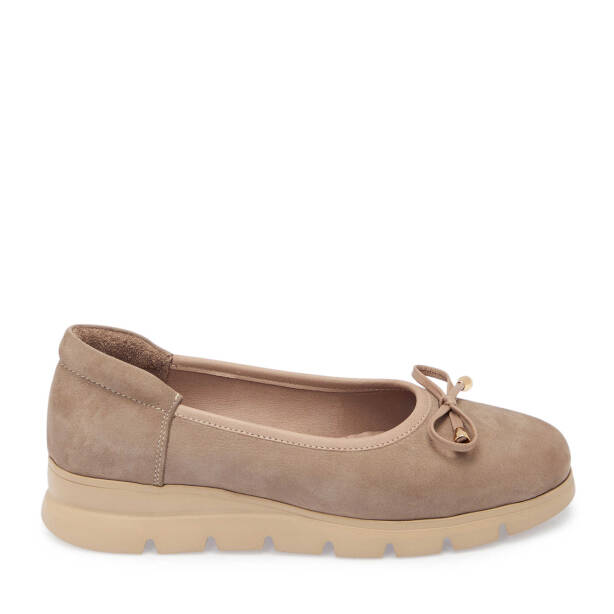 Vizon Nubuk Deri Kadın Babet - K25S1AY68244-A65 - 3