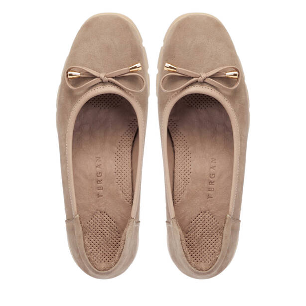 Vizon Nubuk Deri Kadın Babet - K25S1AY68244-A65 - 5