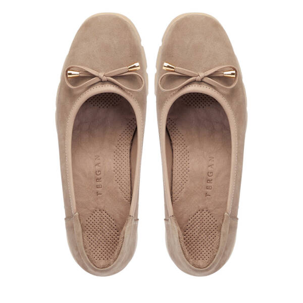 Vizon Nubuk Deri Kadın Babet - K25S1AY68244-A65 - 5