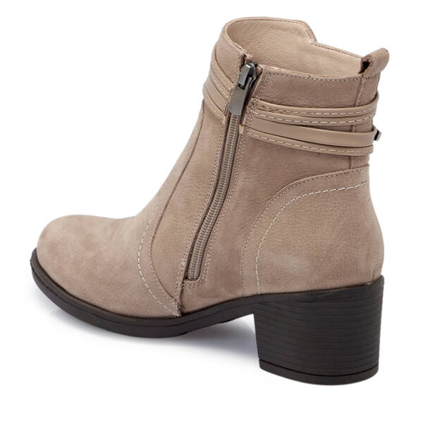 Vizon Nubuk Deri Kadın Bot - K25K1BT68221-A65 - 2