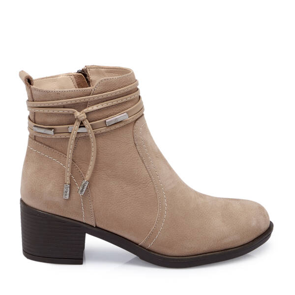 Vizon Nubuk Deri Kadın Bot - K25K1BT68221-A65 - 3