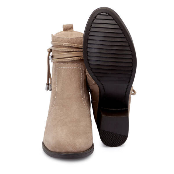 Vizon Nubuk Deri Kadın Bot - K25K1BT68221-A65 - 4