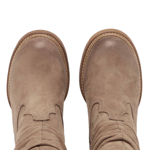 Vizon Nubuk Deri Kadın Casual Bot - K24K1BT67590-A65 - Tergan