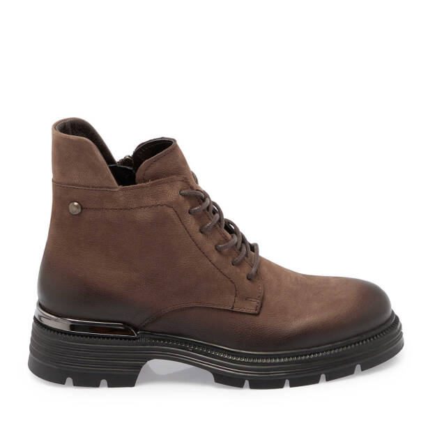 Vizon Nubuk Deri Kadın Casual Bot - K24K1BT67652-A65 - 3