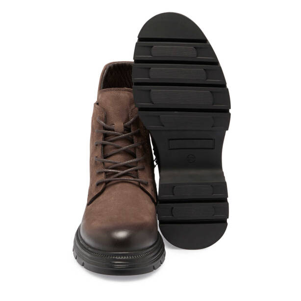 Vizon Nubuk Deri Kadın Casual Bot - K24K1BT67652-A65 - 4