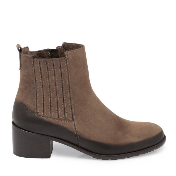 Vizon Nubuk Deri Kadın Klasik Bot - K24K1BT67567-B21 - 3