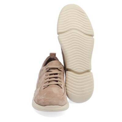  Vizon Nubuk Deri Kadın Sneaker - K23S1AY66982-A65 - 4