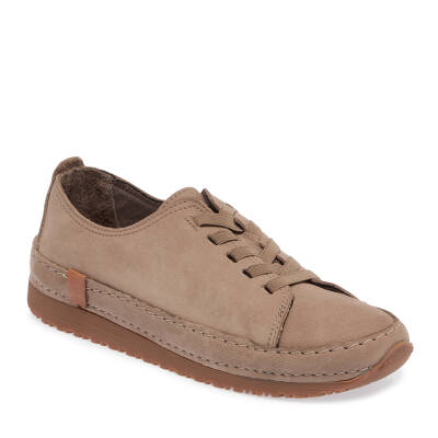 Vizon Nubuk Deri Kadın Sneaker - K24I1AY67268-A65 - 1