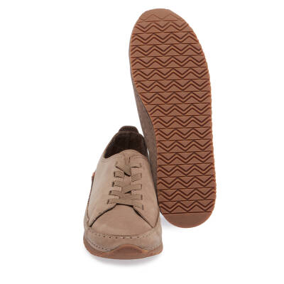 Vizon Nubuk Deri Kadın Sneaker - K24I1AY67268-A65 - 4