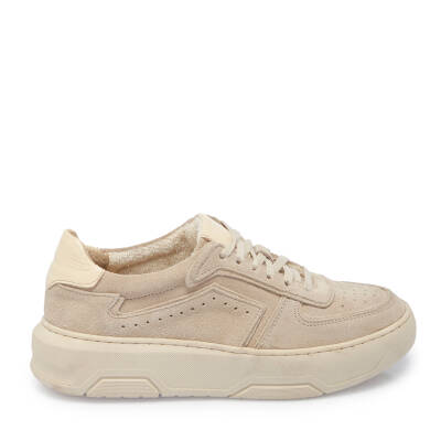 Vizon Nubuk Deri Kadın Sneaker - K24I1AY67493-B21 - 3