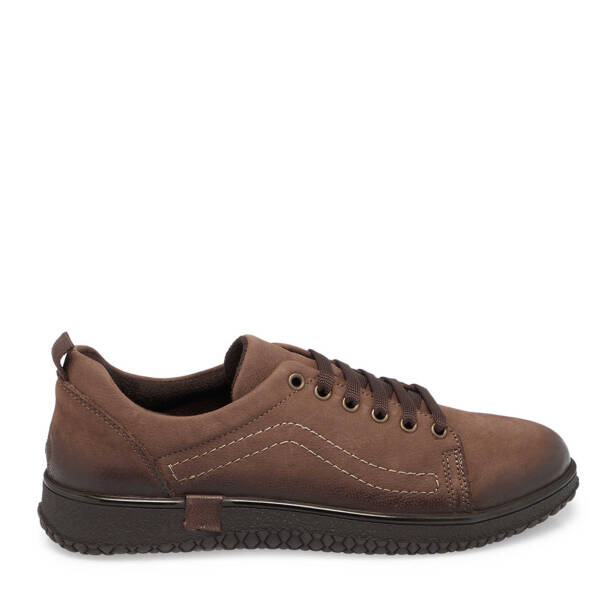 Vizon Nubuk Deri Kadın Sneaker - K24S1AY67657-A65 - 3