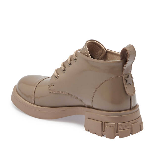 Vizon Rugan Deri Kadın Casual Bot - K24K1BT67634-A81 - 2