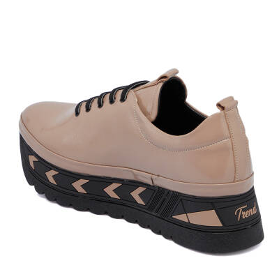  Vizon Rugan Deri Kadın Sneaker - K22S1AY66171-A81 - 2