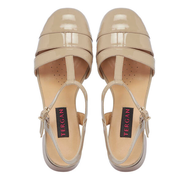 Vizon Hakiki Rugan Deri Kadın Topuklu Ayakkabı - K25Y1AY67910-A81 - 5